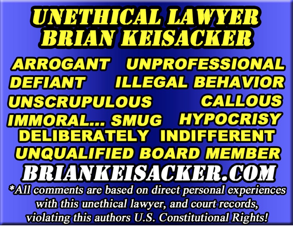 Brian Keisacker Is Unqualified