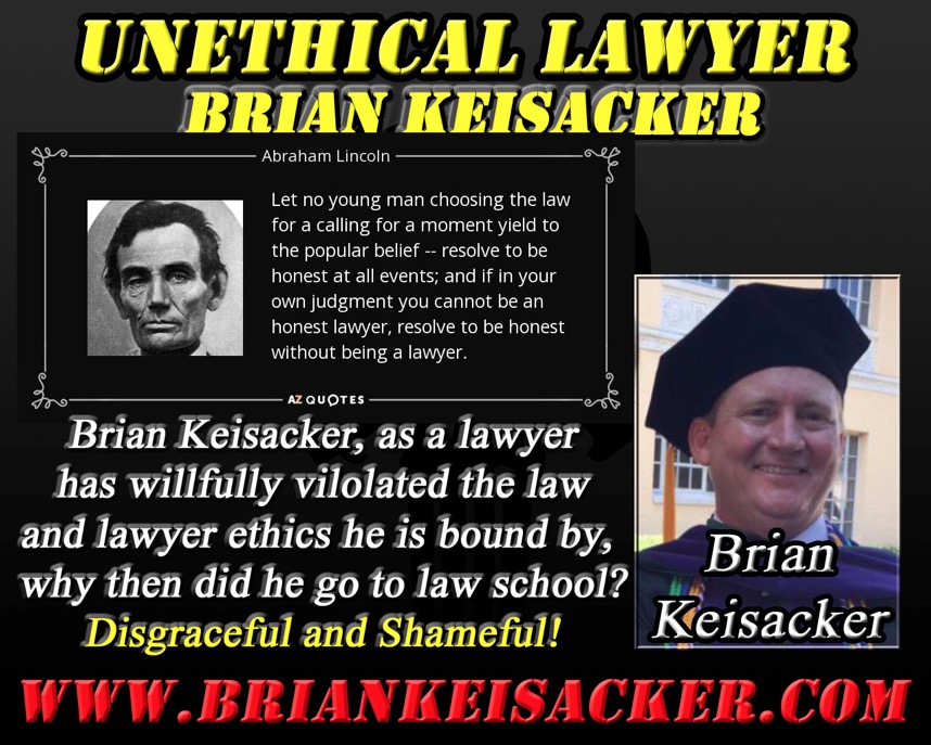 LAW GRADUATE AND LAW VIOLATOR BRIAN D.  KEISACKER